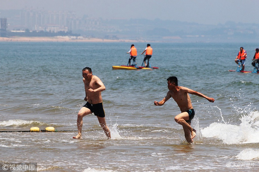 2018��6��3����ɽ�|ʡ�������������B�m���յĸߜأ������ό����fƽ�ں������������º���ԇˮ�L�r�����ܺ�߅���յĽz�z�����